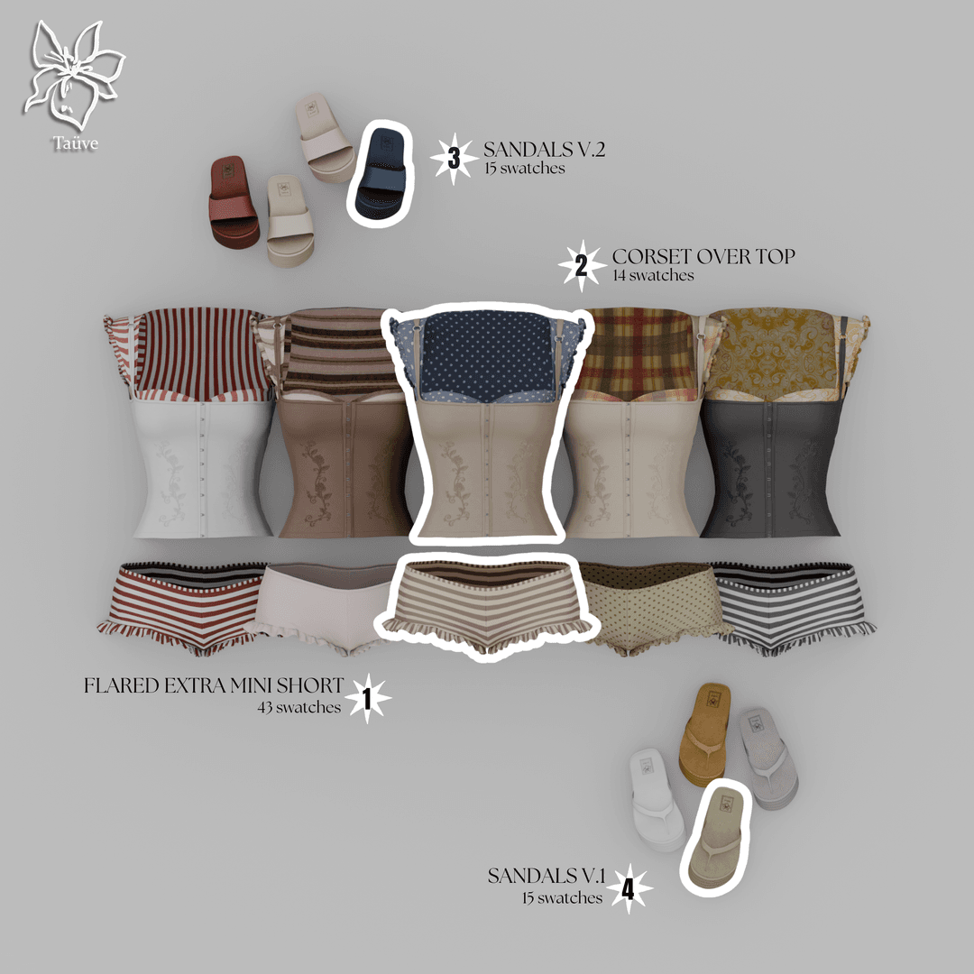 Галерея мода Сет одежды Striped Breeze #1